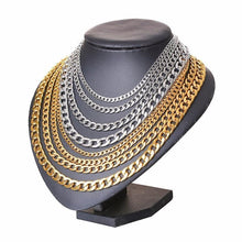 Stainless Steel Solid Necklace Chain Necklaces Meaeguet speciality store