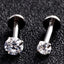 Stainless Steel Titanium Earrings Jewelry Body Jewelry SWANJO Piercing Store 16G x 8 x 2mm 