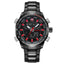 Stainless Waterproof Military Sports Watch Quartz Watches 77 Watch Store black red 