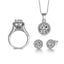 Sterling Silver Bridal Jewelry Set Bridal Jewelry Sets Modian Official Store 