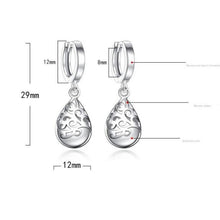 Sterling Silver Opal Tears Earrings Drop Earrings anenjery Official Store