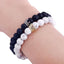 Stone Beads Bangle Jewelry with Alloy Crown Design Strand Bracelets The home of beautiful ornaments 