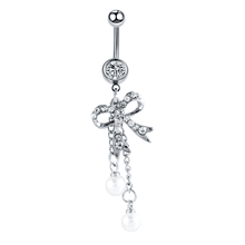 Surgical Steel Navel Piercings Body Jewelry Body Jewelry SWANJO Jewelry Store A0308 14G 1.6x10x5mm