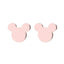 Tiny Mickey Stud Earrings For Women With Metal Pin Push Back Stud Earrings Hfarich Official Store Rose Gold Color 