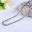 Twisted Rope Silver Chain Necklace Chain Necklaces SUMENG Store 