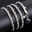 Twisted Rope Silver Chain Necklace Chain Necklaces SUMENG Store 