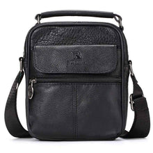 Versatile Genuine Leather Shoulder Crossbody Bags for Men Crossbody Bags FUZHINIAO Official Store Black Mini(Max Length<20cm)