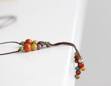 Vintage Ceramic Necklace for women Pendant Necklaces Miredo 