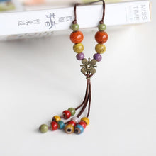 Vintage Ceramic Necklace for women Pendant Necklaces Miredo 