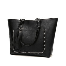 Vintage Large Capacity Shopping Shoulder Bag for Women Shoulder Bags TINKIN Official Store black