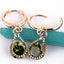 Water Drop CZ Crystal Earrings Drop Earrings GUVIVI Official Store Green 