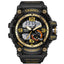 Waterproof Large Dial Sports Watch Sports Watches whatch Store BK GLD 