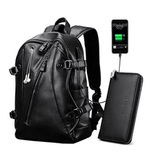 Waterproof Leather School Backpack Backpacks LIELANG Official Store 6021 Backpack Wallet