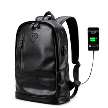 Waterproof Leather School Backpack Backpacks LIELANG Official Store LN5775-4 Black