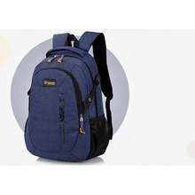 Waterproof Nylon Polyester Backpack Backpacks Cooperate Happily Store Deep blue 