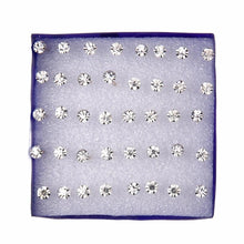White Crystal Earrings Kit Pack Stud Earrings Elegant Lady's Jewelry Store