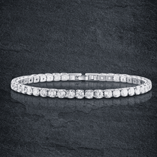 Womens Colorful Zirconia Cube Sleek Tennis Strand Bracelet Strand Bracelets UMODE Official Store 