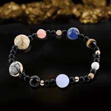 Women’s Natural Stone 9 Planet Strand Bracelet Strand Bracelets Linisorn Jewel Store