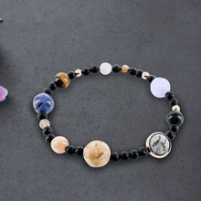 Women’s Natural Stone 9 Planet Strand Bracelet Strand Bracelets Linisorn Jewel Store