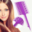 Women's Professional Big Tooth Hair Dyeing Tool Combs freezone8 purple 