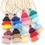 Wood Beaded 3 Layered Cotton Necklace Pendant Necklaces yumfeel Official Store 